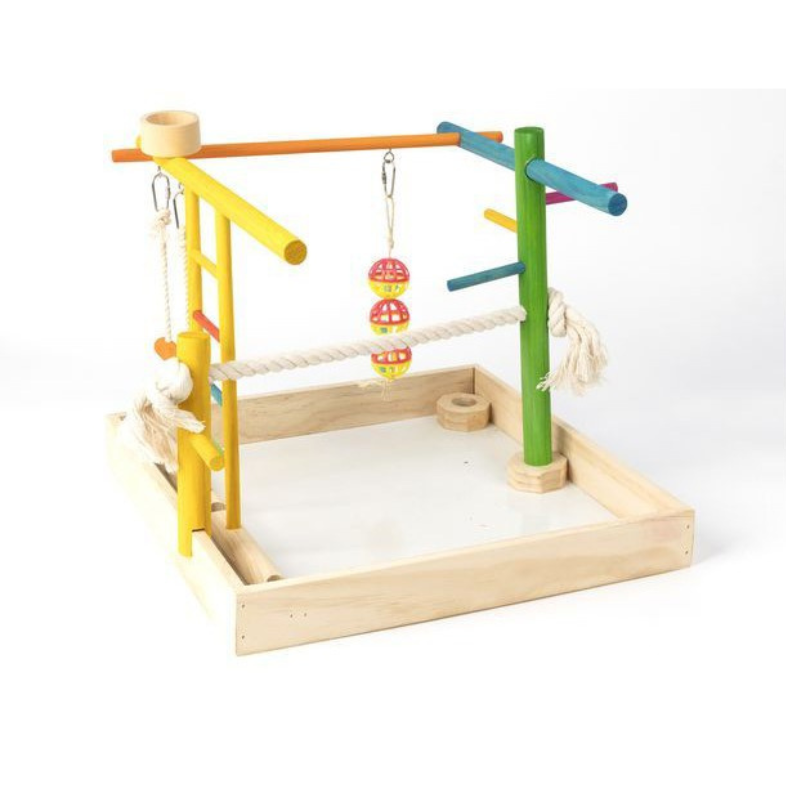 Pawise 3 in 1 Wooden Playground Bird Toy