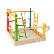 Pawise 3 in 1 Wooden Playground Bird Toy