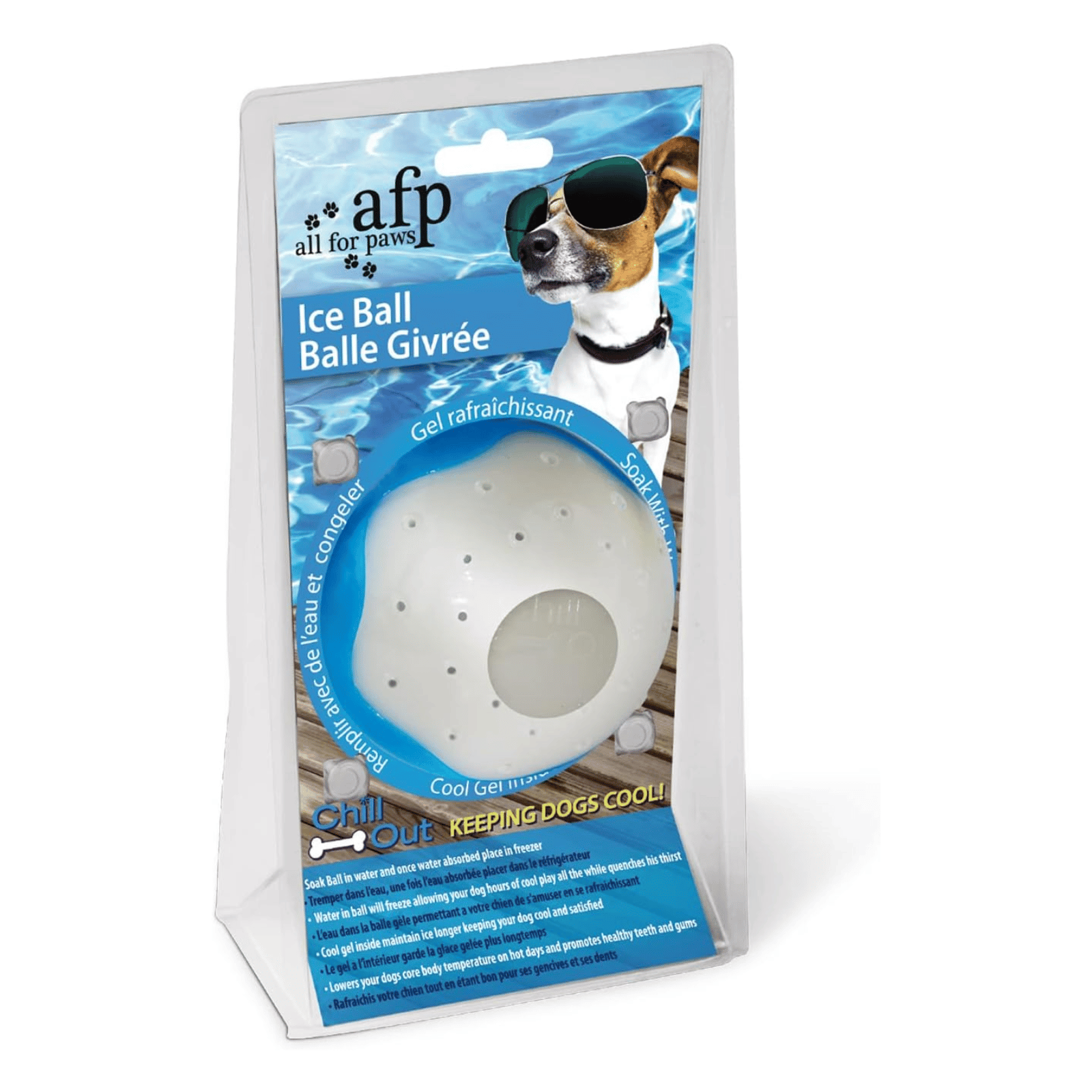 All For Paws Chill Out Ice Ball Cooling Dog Toy, Small