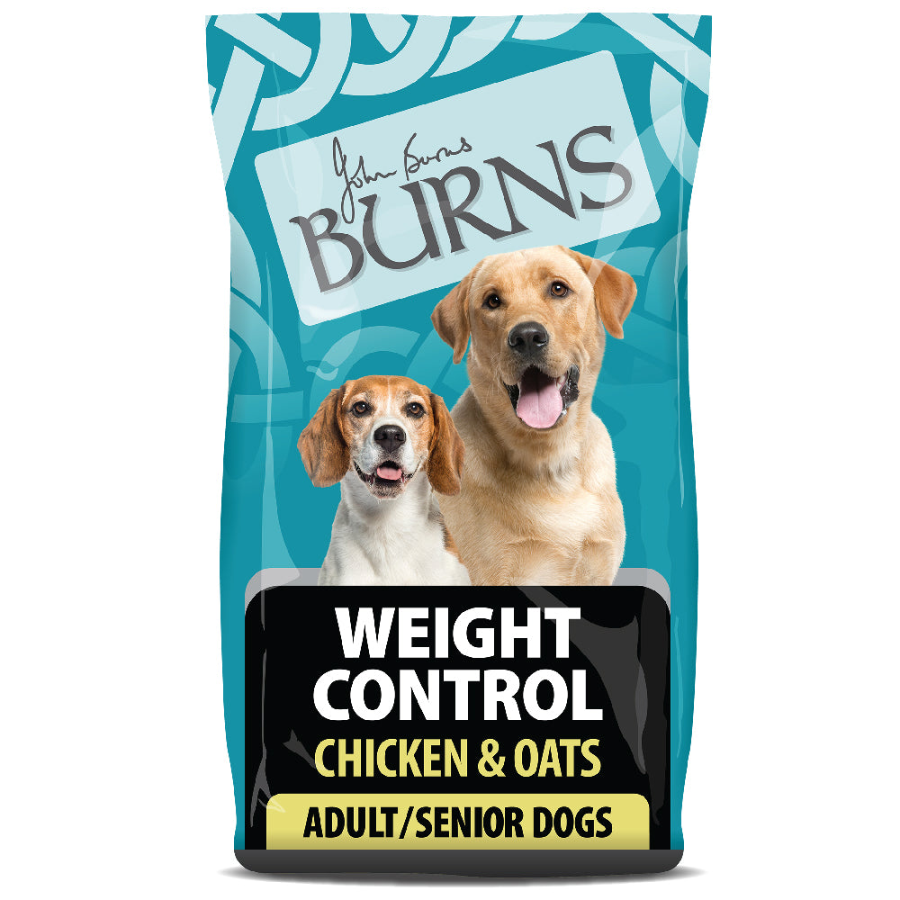 Burns Weight Control Chicken & Oats Dry Dog Food for Adult & Senior Dogs, 2kg