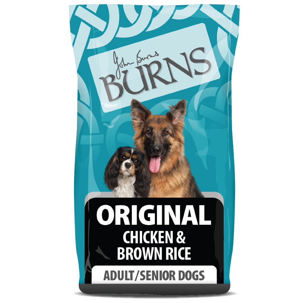 Burns Original Chicken & Brown Rice Dry Dog Food for Adult & Senior Dogs, 2kg
