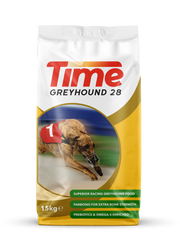 Time Greyhound 28 Dry Dog Food for Adult Dogs, 15kg