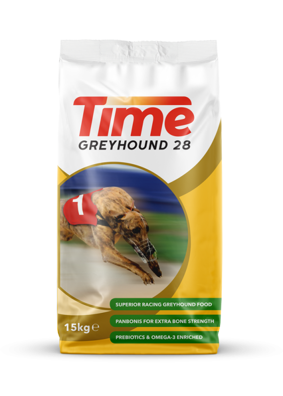 Time Greyhound 28 Dry Dog Food for Adult Dogs, 15kg