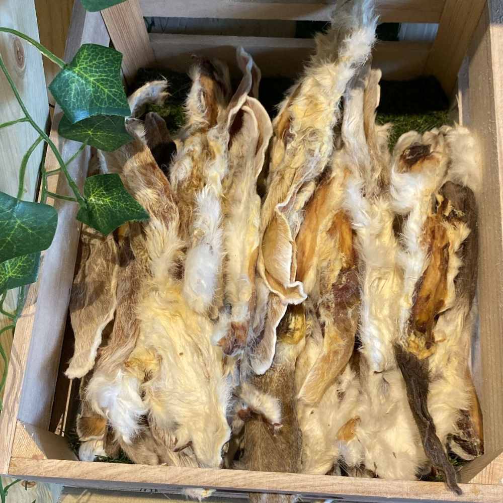 Furry Rabbit Ear Dog Treat
