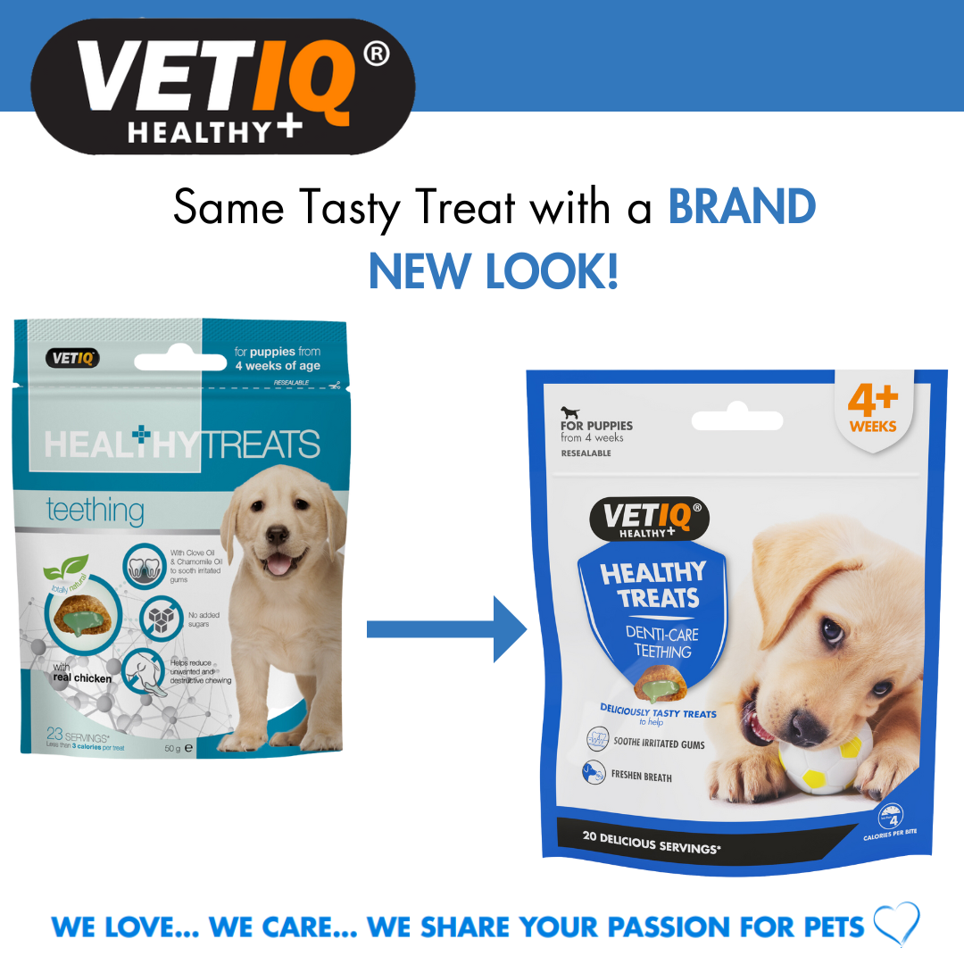 VetIQ Healthy Treats Denti-Care Teething Puppy Treats, 50g