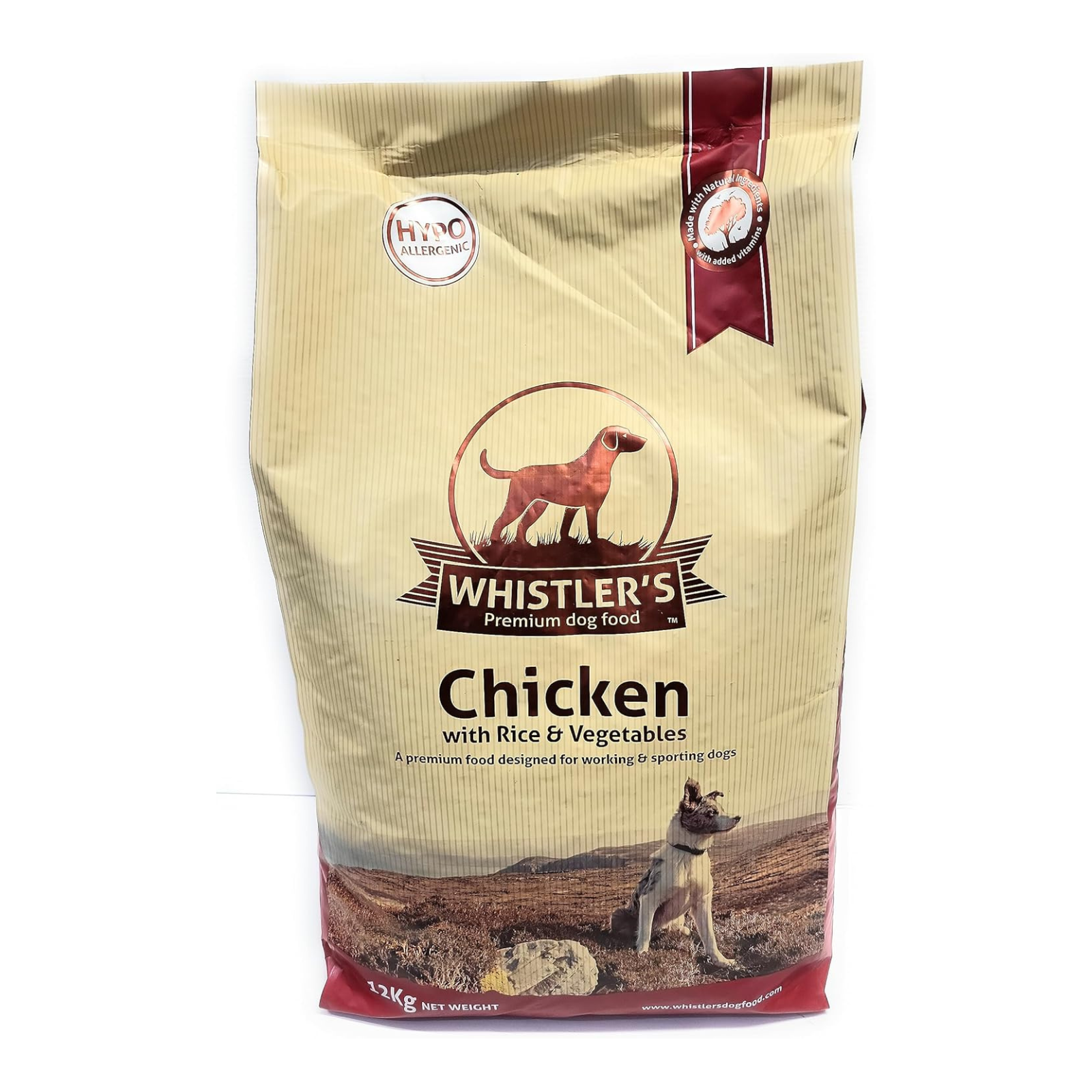 Whistlers Chicken with Rice & Vegetables Dry Dog Food for Adult Dogs