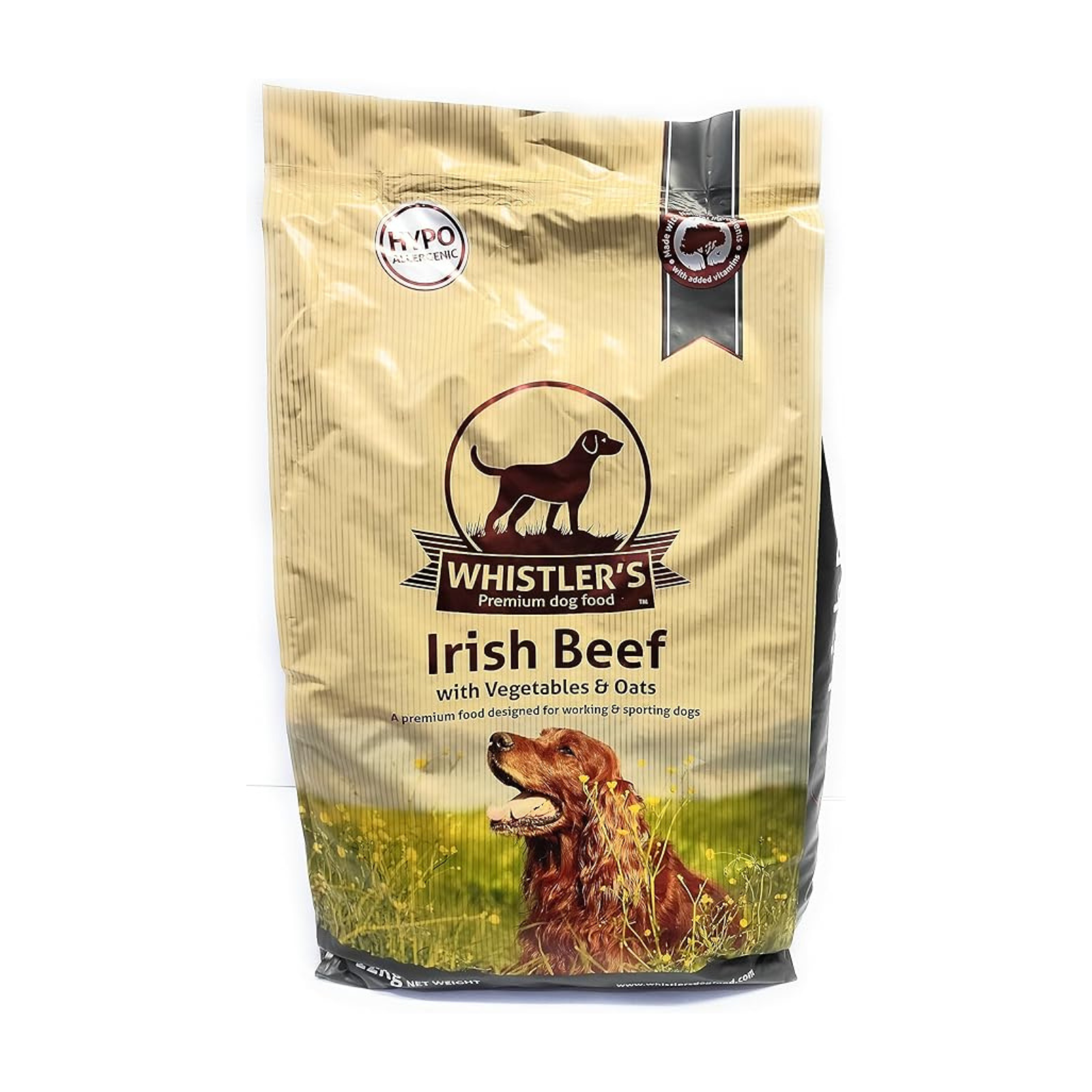 Whistlers Irish Beef with Vegetables & Oats Dry Dog Food for Adult Dogs