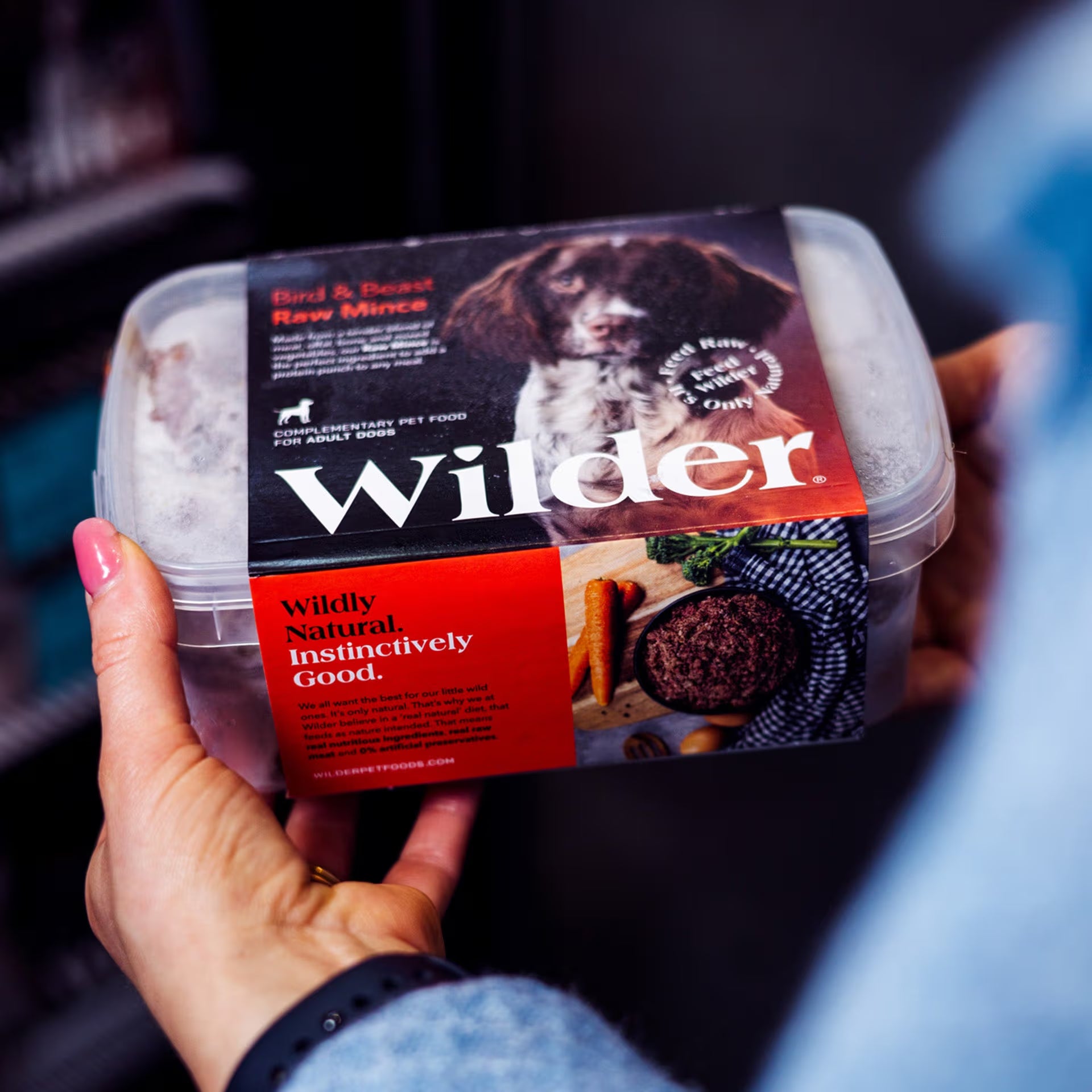 Wilder Bird and Beast Raw Mince Dog Food for Adult Dogs, 1kg