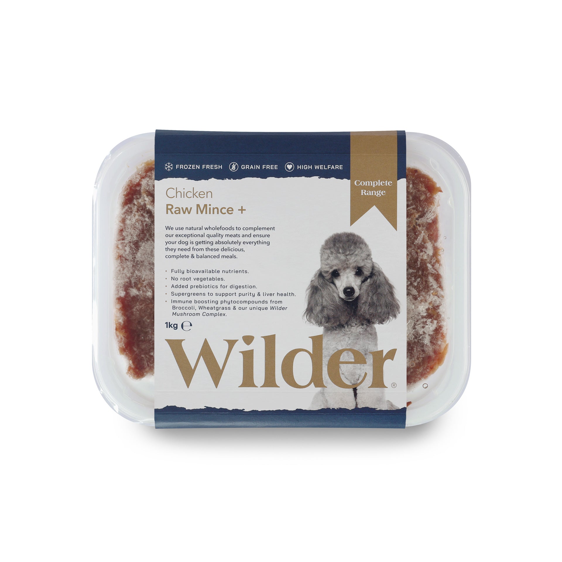 Wilder Chicken Raw Mince+ Dog Food, 1kg
