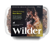 Wilder Steak and Kidney Raw Mince Dog Food for Adult Dogs, 1kg