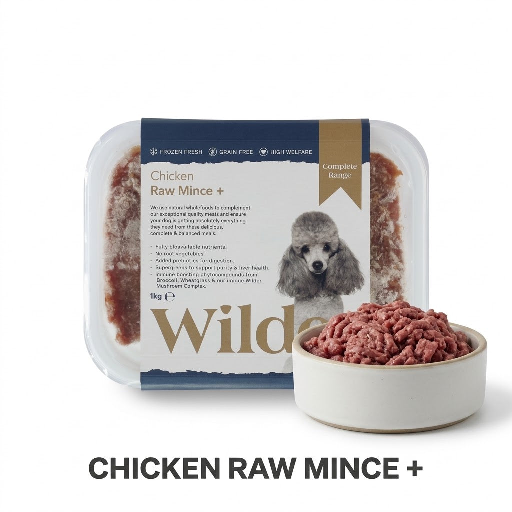 Wilder Chicken Raw Mince+ Dog Food, 1kg