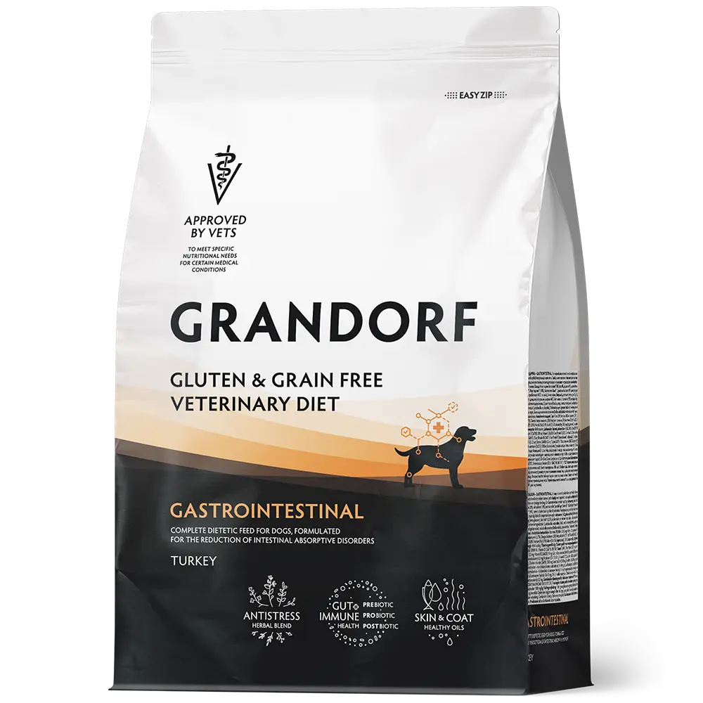 Grandorf Vet Turkey Gastrointestinal Dry Dog Food for Adult Dogs