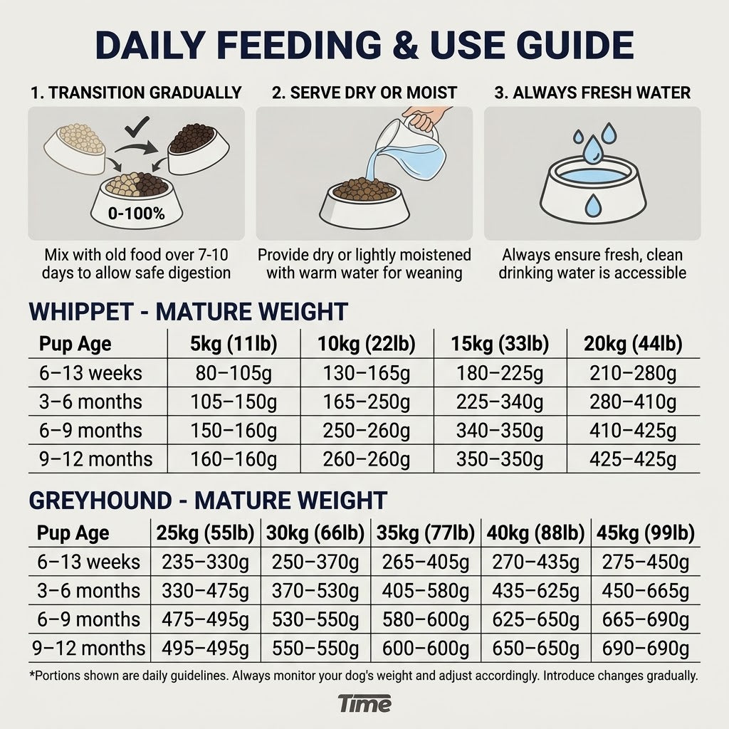 Time Greyhound Puppy & Sapling Dry Dog Food for Adult Dogs & Puppies, 15kg