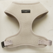 Cocopup Brown Tweed Adjustable Neck Dog Harness