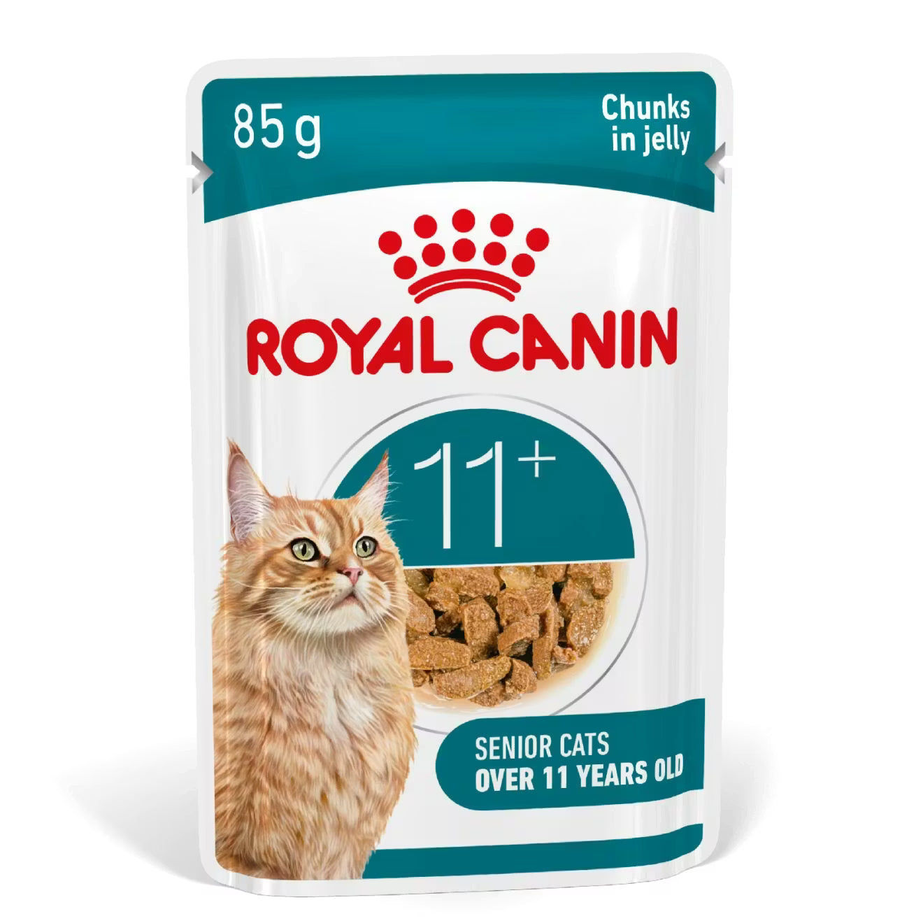 Royal Canin Ageing 11+ Wet Cat Food Chunks in Jelly for Senior Cats, 85g