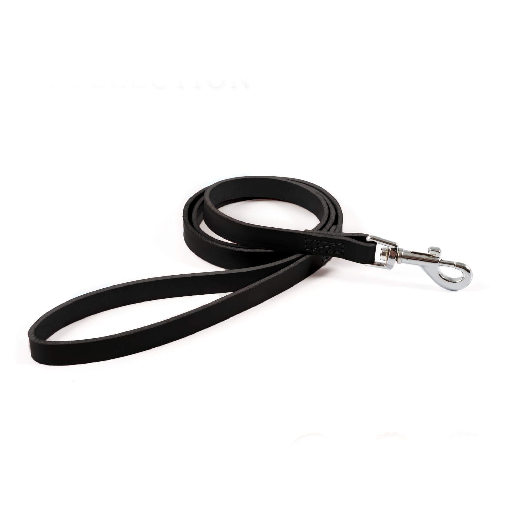 Ancol Classic Leather Dog Lead, 1m x 12mm