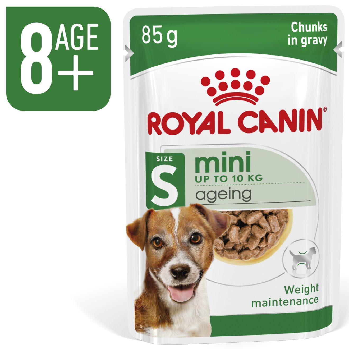 Royal Canin Ageing 8+ Wet Dog Food Chunks In Gravy for Small Breed Senior Dogs, 85g