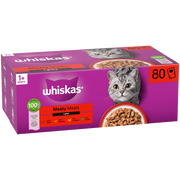 Whiskas Meaty Meals in Gravy Wet Cat Food for Adult Cats