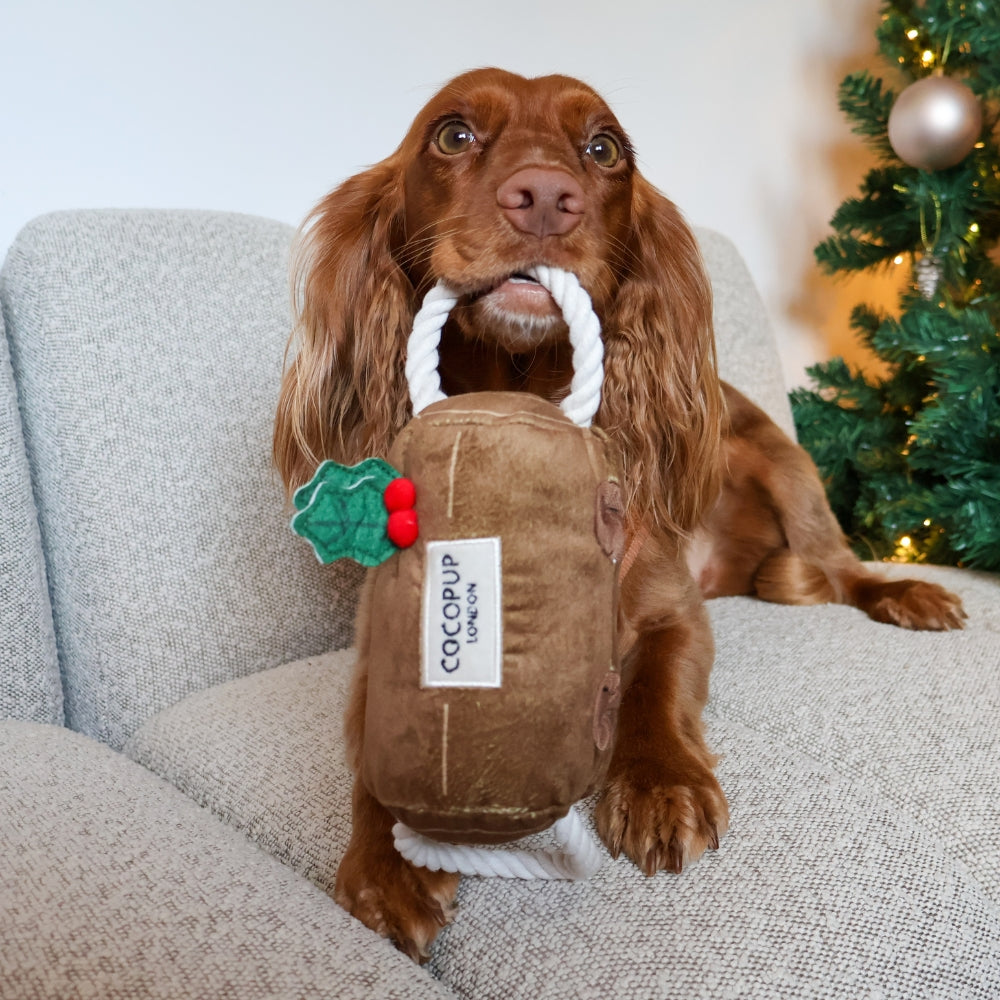 Cocopup Yule Log Christmas Dog Toy