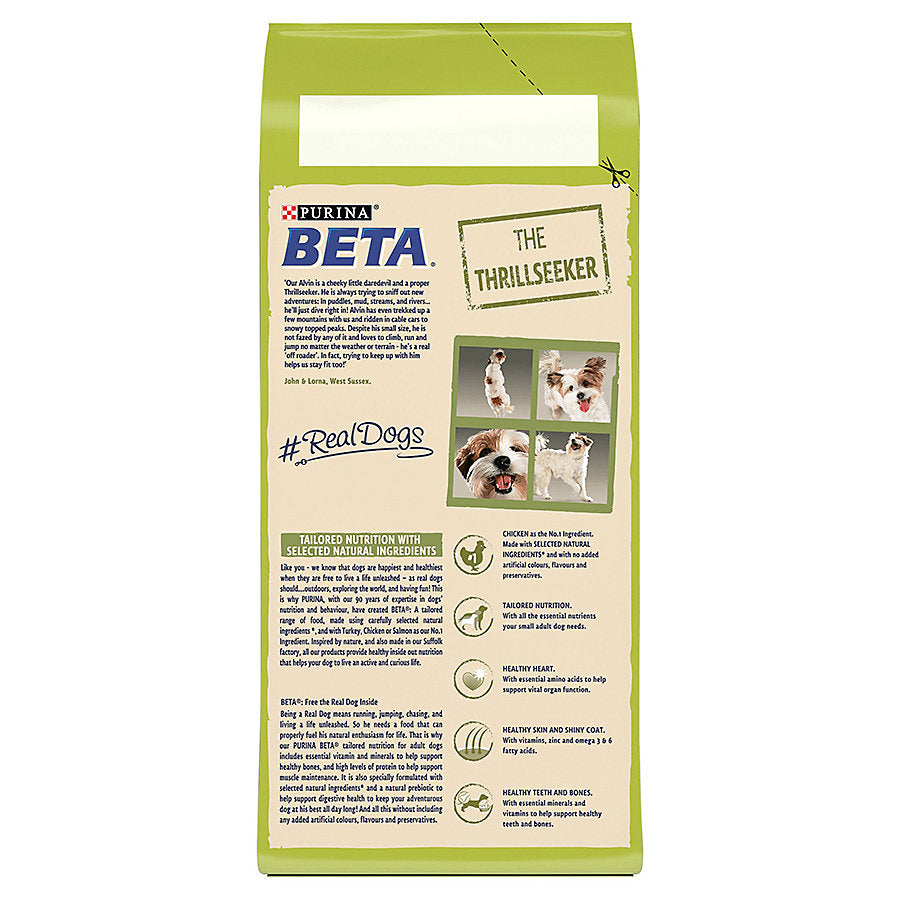 Beta Chicken Dry Dog Food for Small Breed Adult Dogs, 2kg