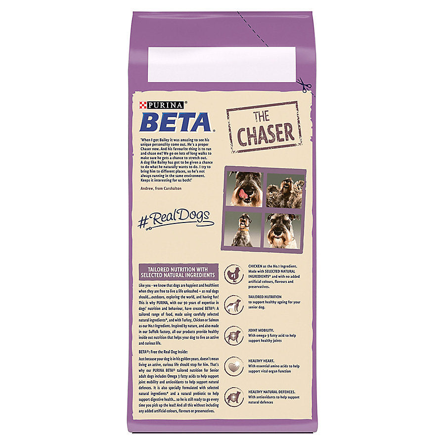 Beta Chicken Dry Dog Food for Senior Dogs, 2kg