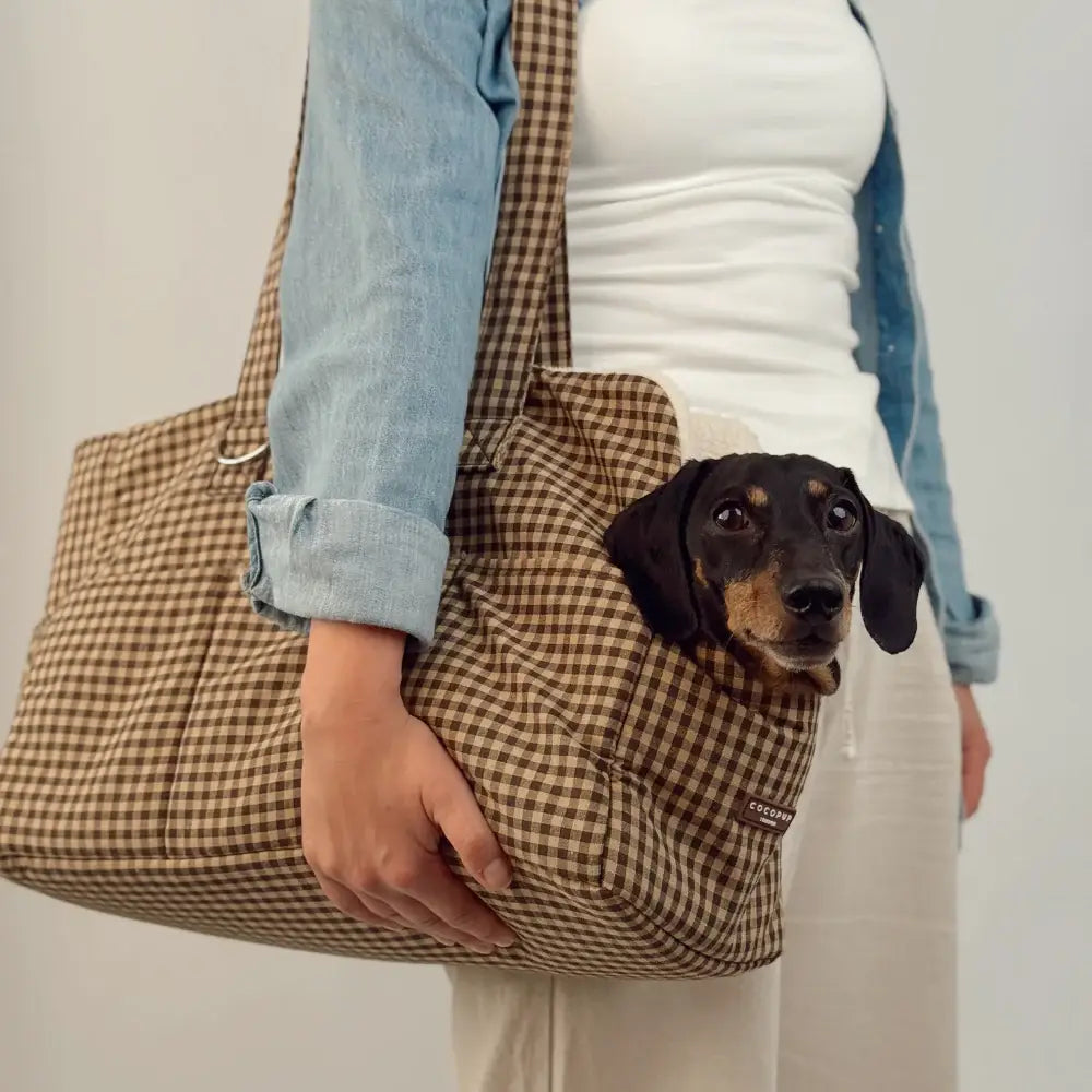 Cocopup Cotswolds Check Dog Carrier