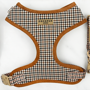Cocopup Heritage Check Adjustable Neck Dog Harness