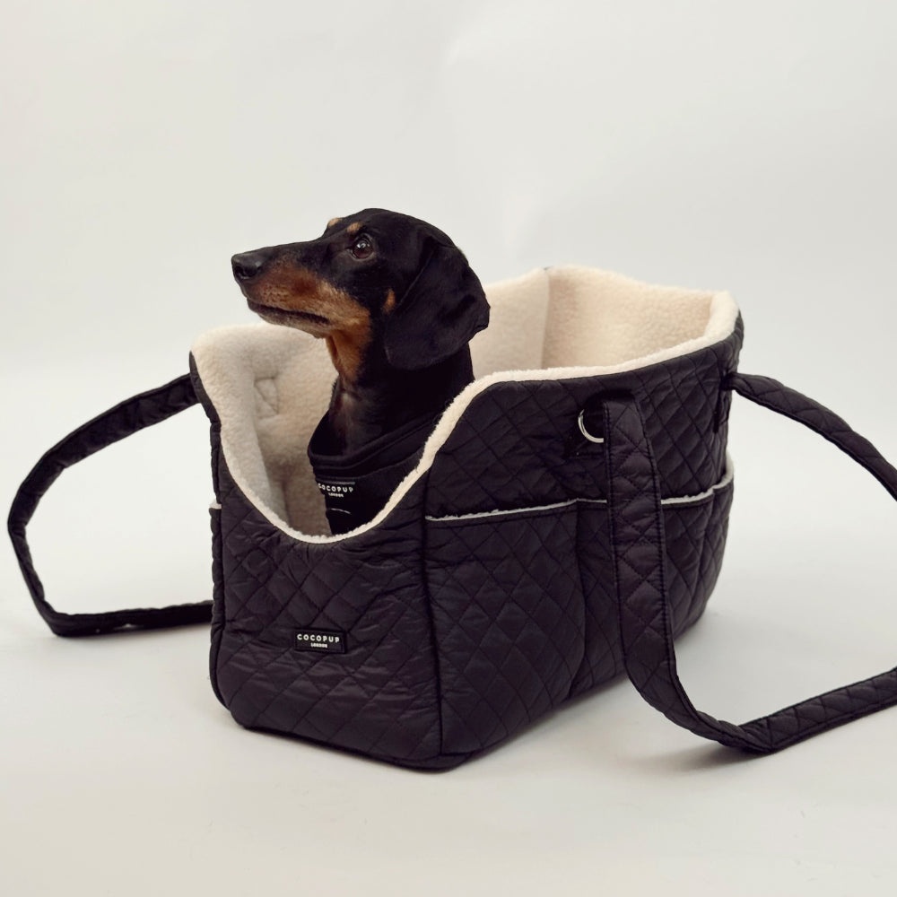 Cocopup Quilted Black Dog Carrier