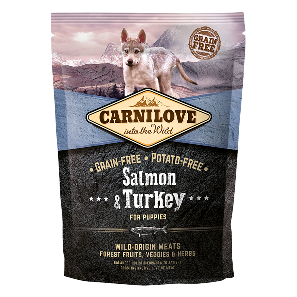 Carnilove Salmon & Turkey Dry Dog Food for Puppies