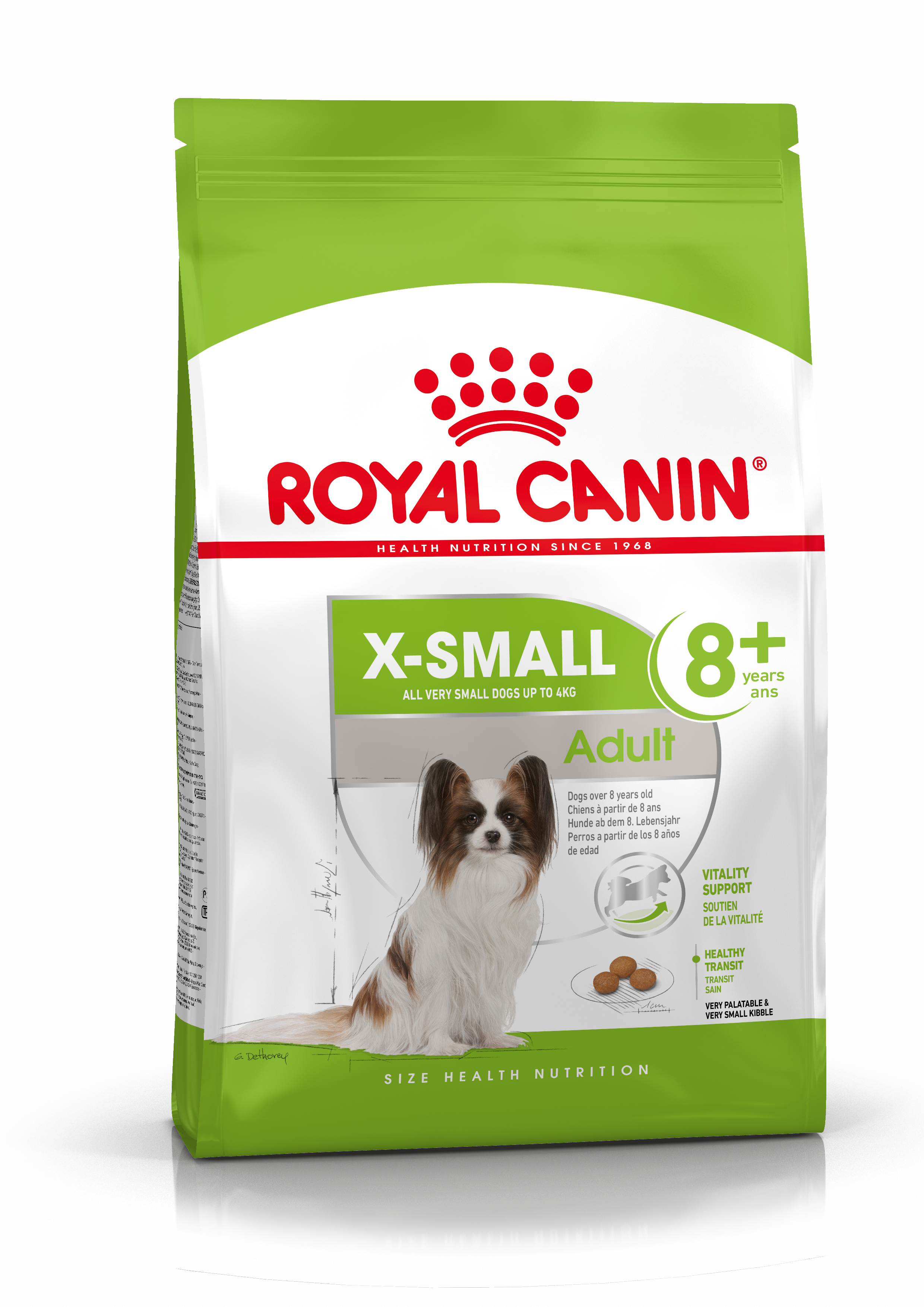 Royal Canin Dry Dog Food for Extra Small Breed 8+ Adult Dogs, 1.5kg