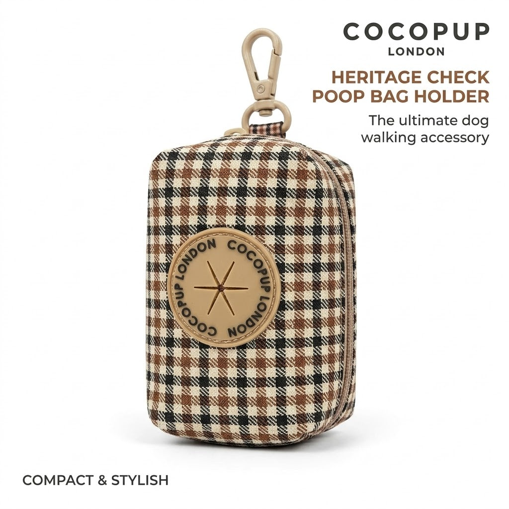 Cocopup Heritage Check Poop Bag Holder