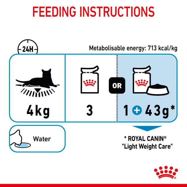Royal Canin Light Weight Care in Jelly Wet Cat Food for Adult Cats, 85g