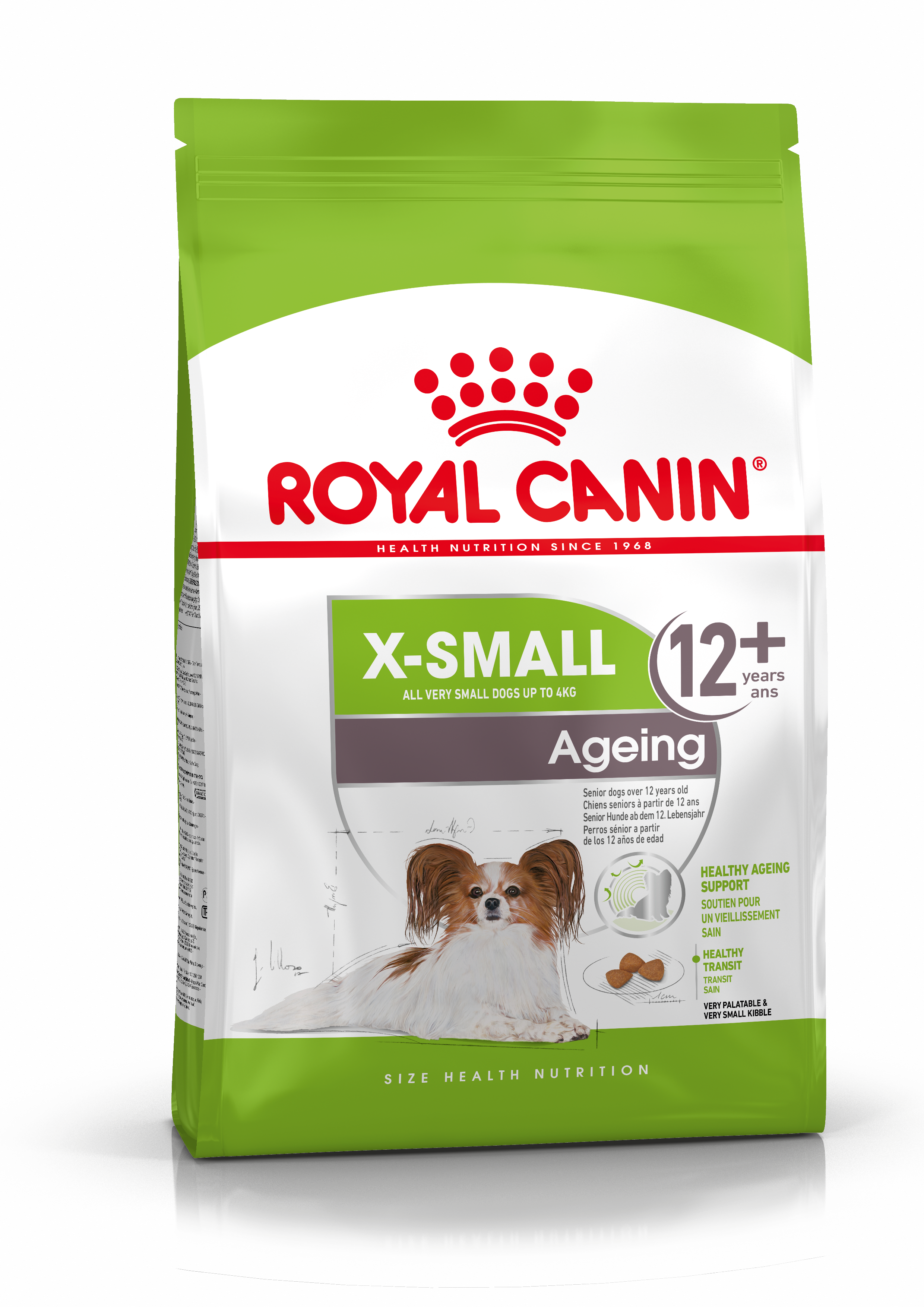 Royal Canin Ageing 12+ Dry Dog Food for Extra-Small Breed Senior Dogs, 1.5kg