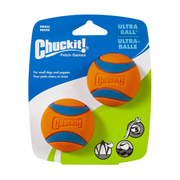 Chuckit Ultra Ball High Bounce Rubber Dog Ball, 2 Small Balls