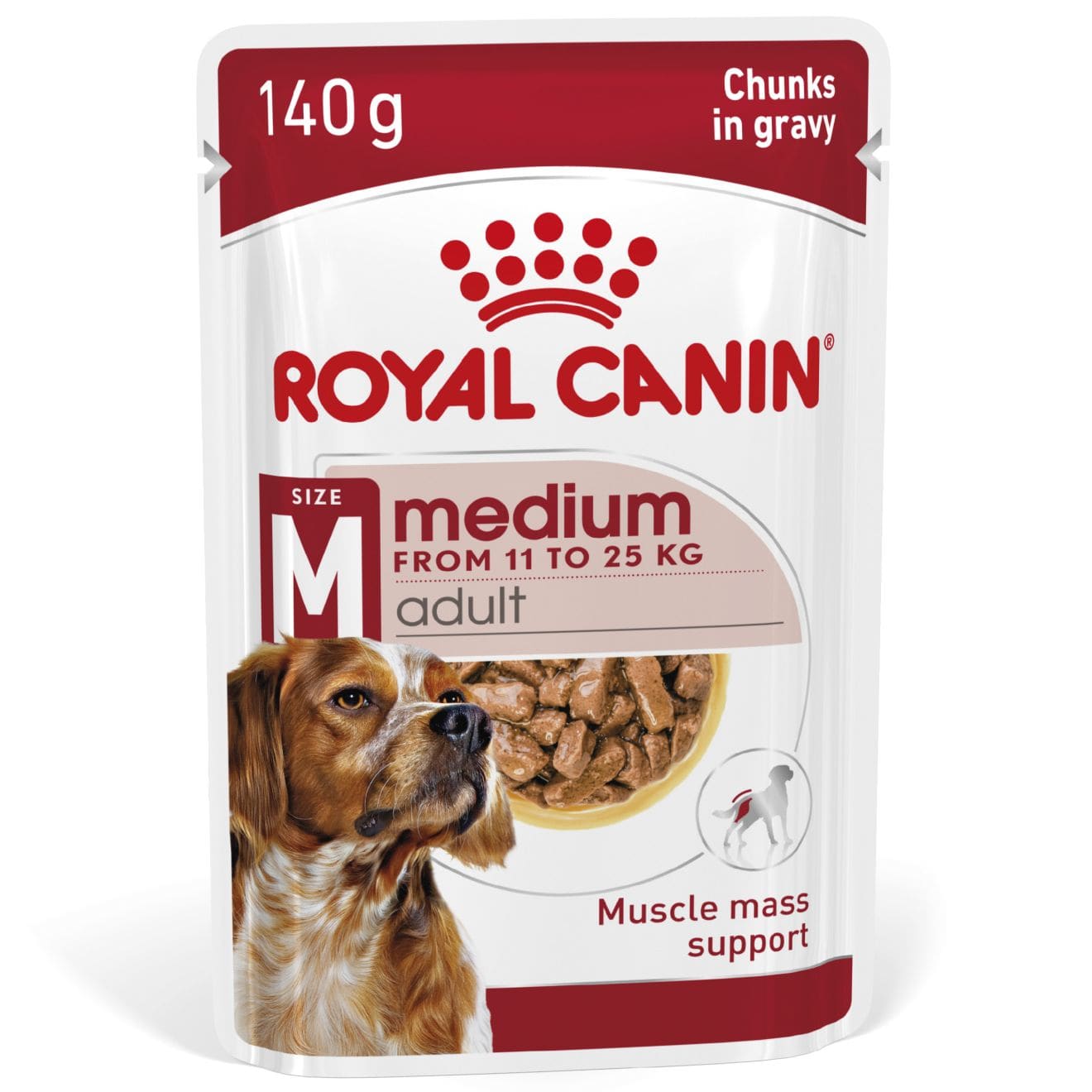 Royal Canin Wet Dog Food Chunks In Gravy for Medium Breed Adult Dogs, 140g