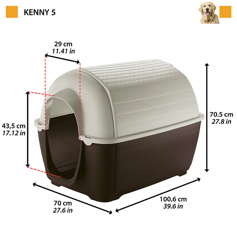 Ferplast Kenny Outdoor Plastic Dog Kennel