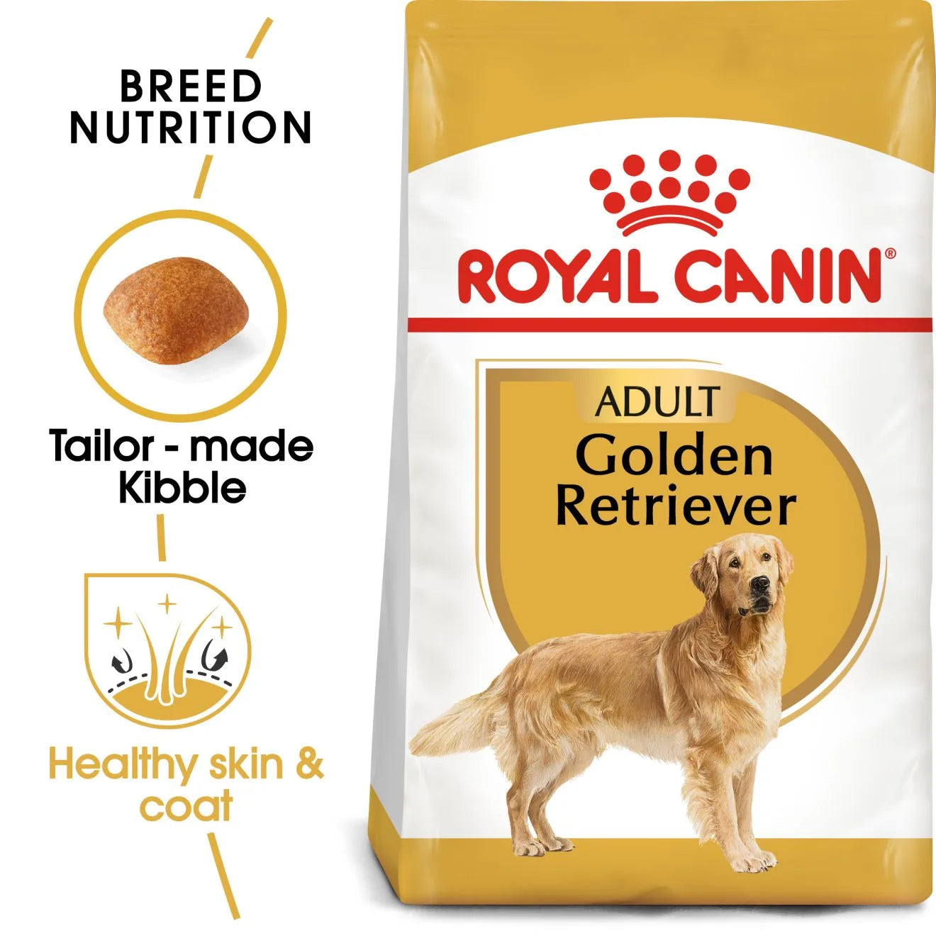 Royal Canin Dry Dog Food for Adult Golden Retrievers, 12kg