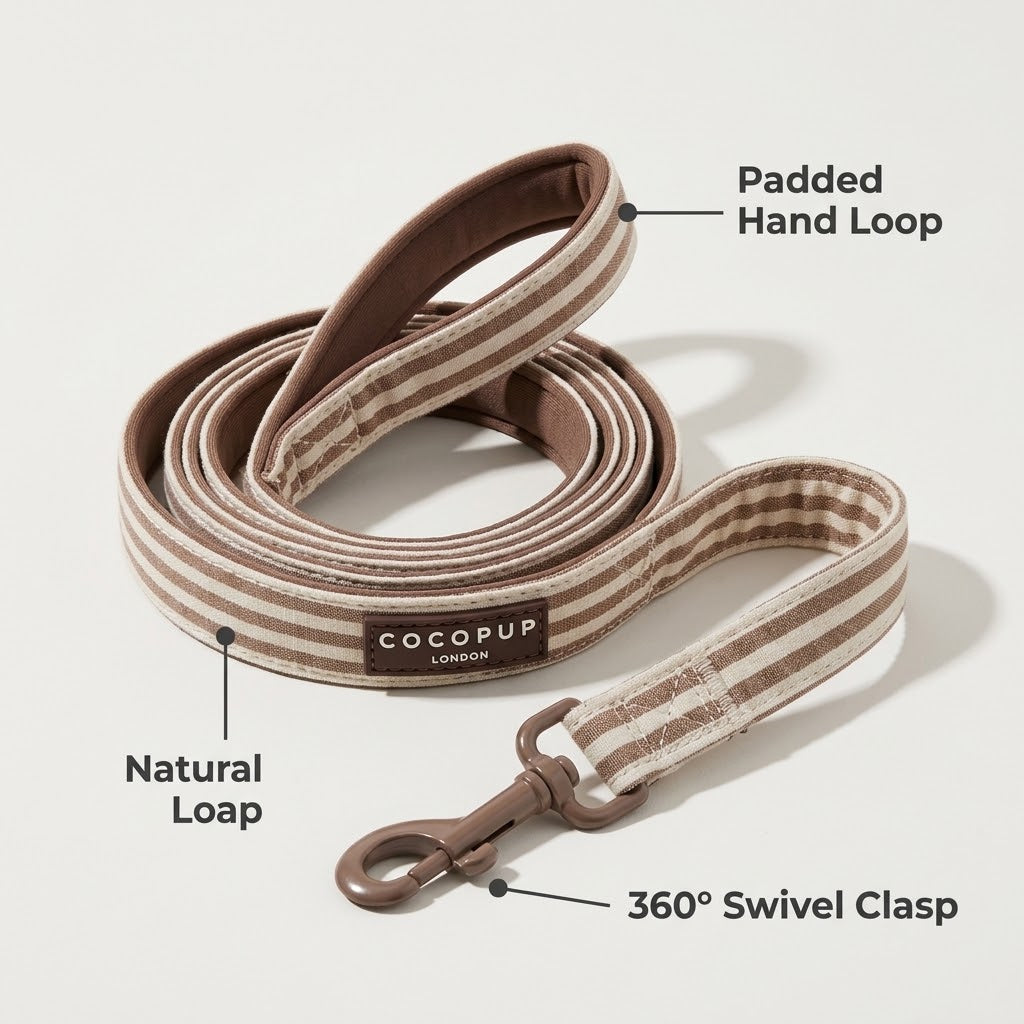 Cocopup Linen Stripes Dog Lead