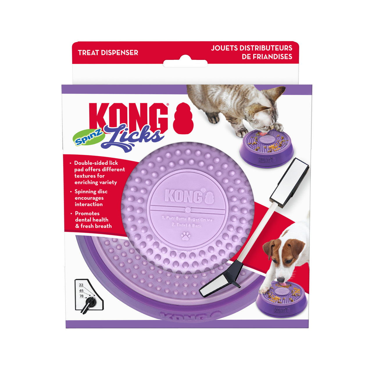 Kong Licks Spinz Treat Dispenser