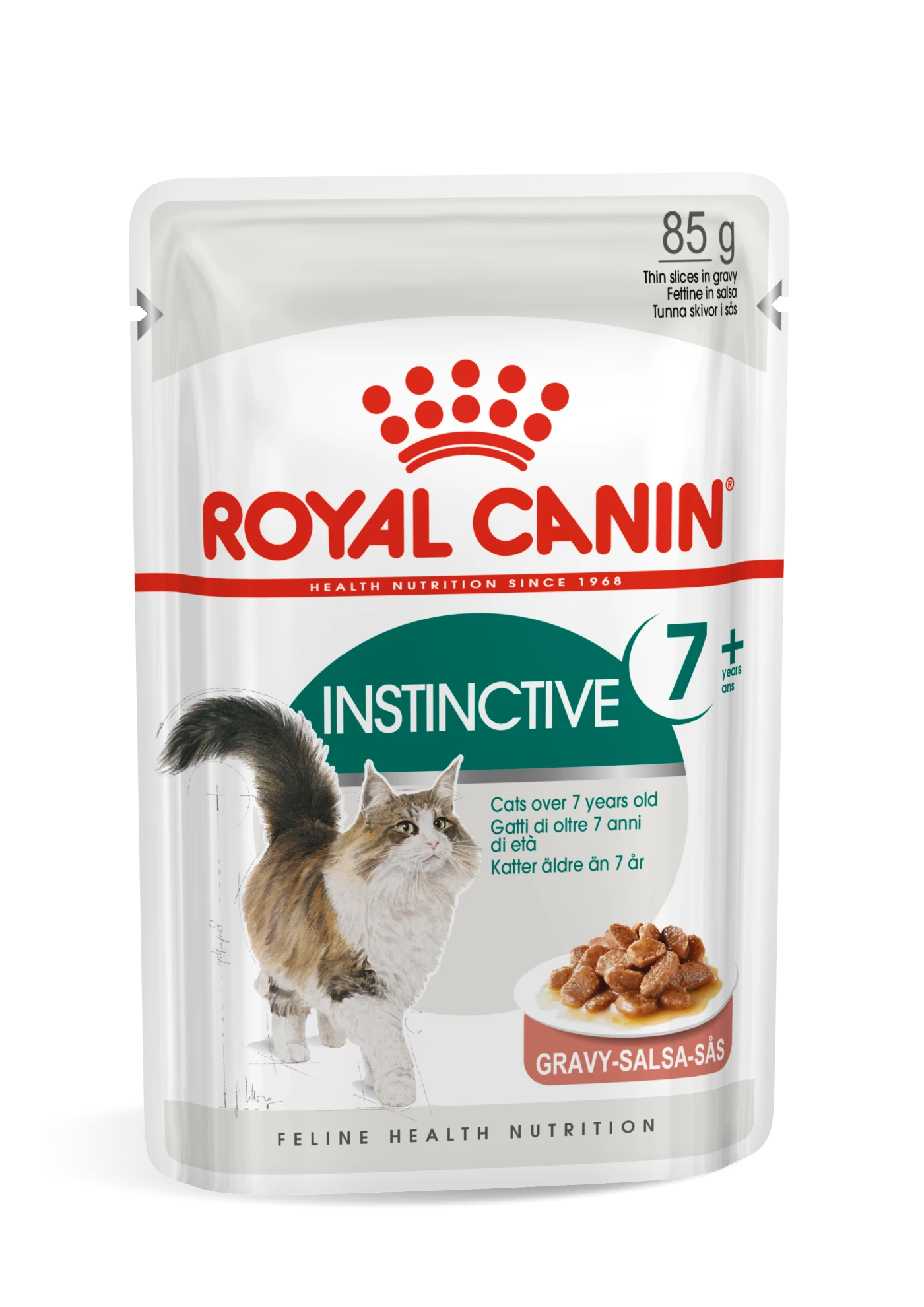 Royal Canin Instinctive 7+ Wet Cat Food Chunks In Gravy for Senior Cats, 85g