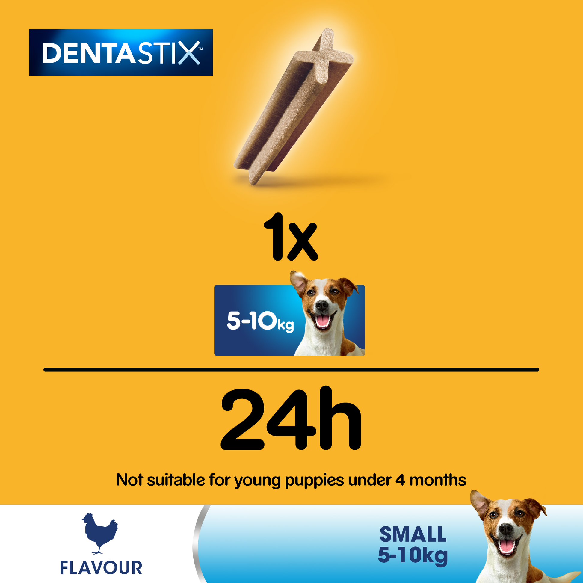 Pedigree Dentastix Daily Dental Dog Treats for Small Breed Dogs, 7 Sticks