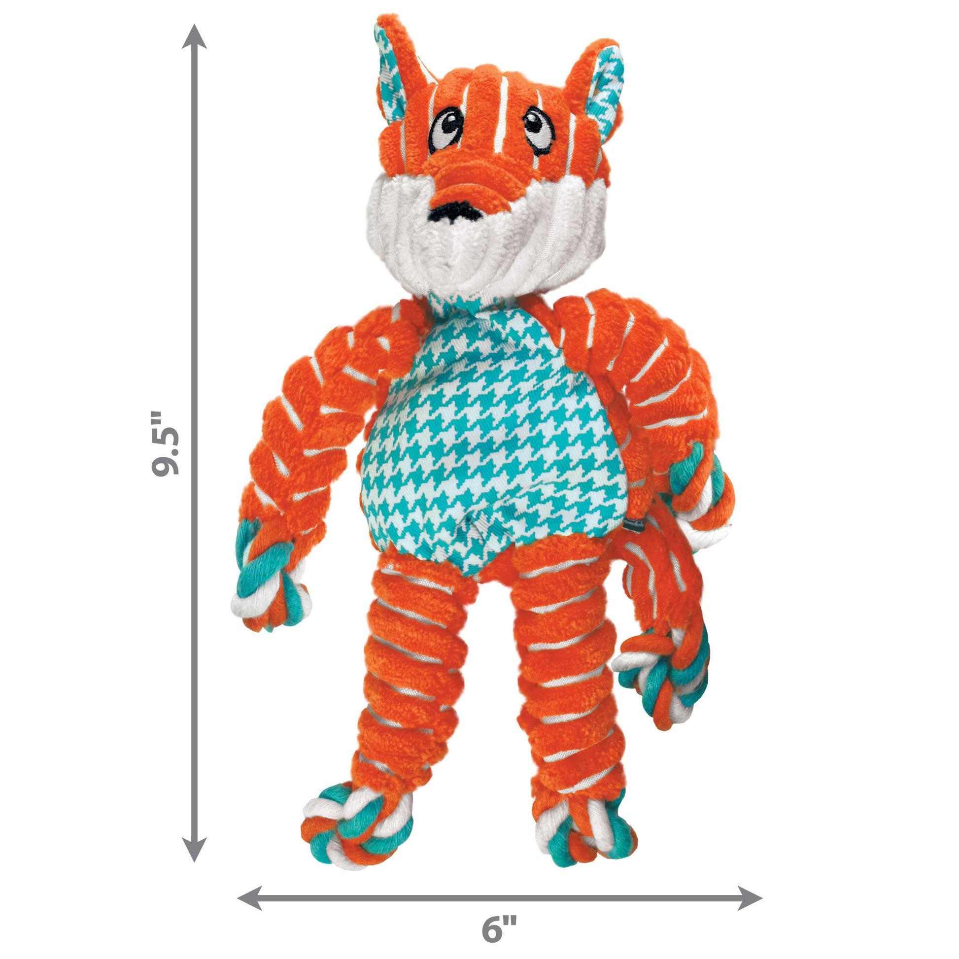 Kong Floppy Knots Fox Dog Toy, Small/Medium