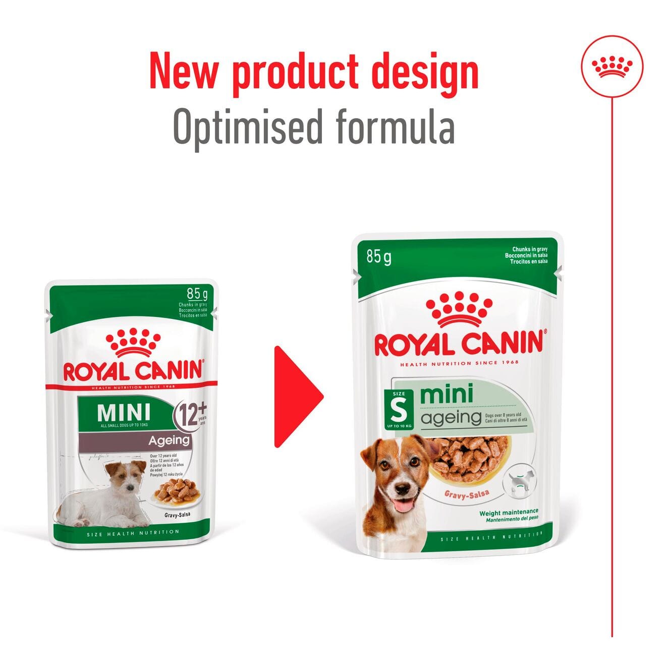 Royal Canin Ageing 8+ Wet Dog Food Chunks In Gravy for Small Breed Senior Dogs, 85g