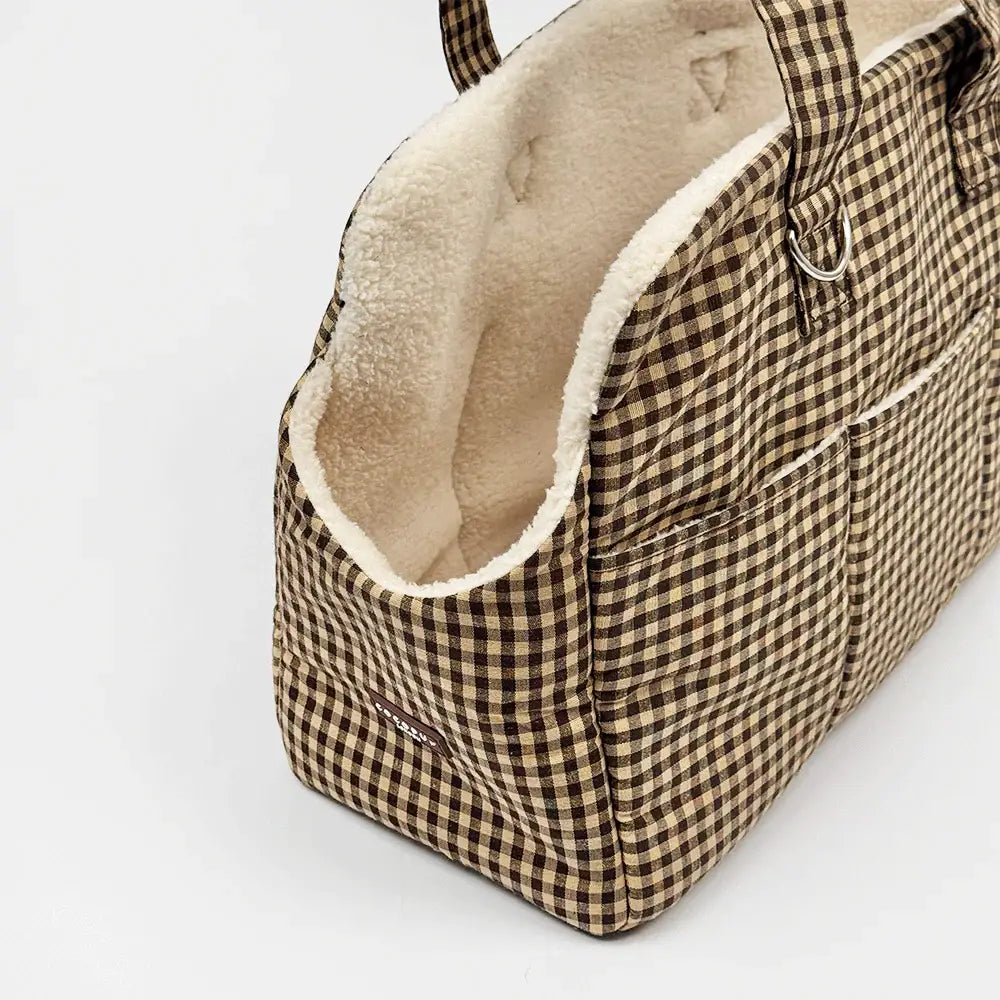 Cocopup Cotswolds Check Dog Carrier