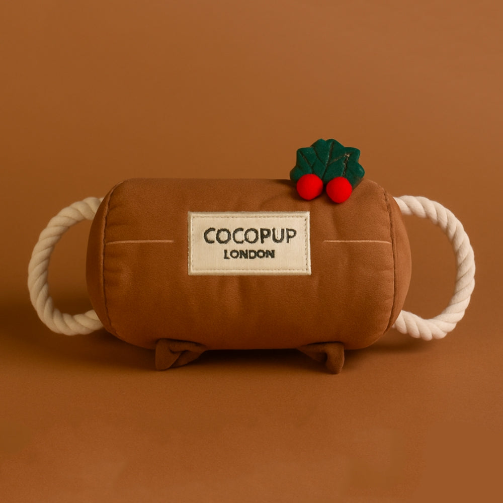 Cocopup Yule Log Christmas Dog Toy