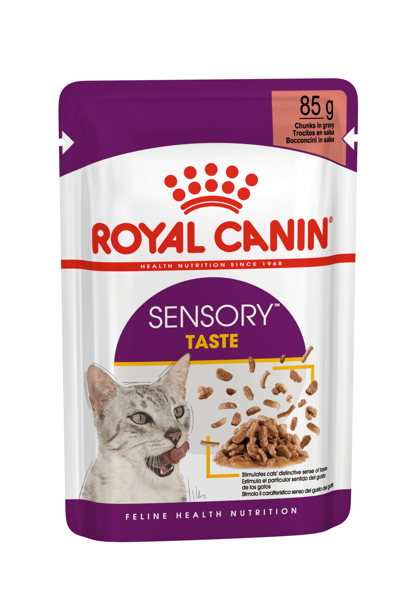 Royal Canin Sensory Taste Wet Cat Food Chunks In Gravy for Adult Cats, 85g