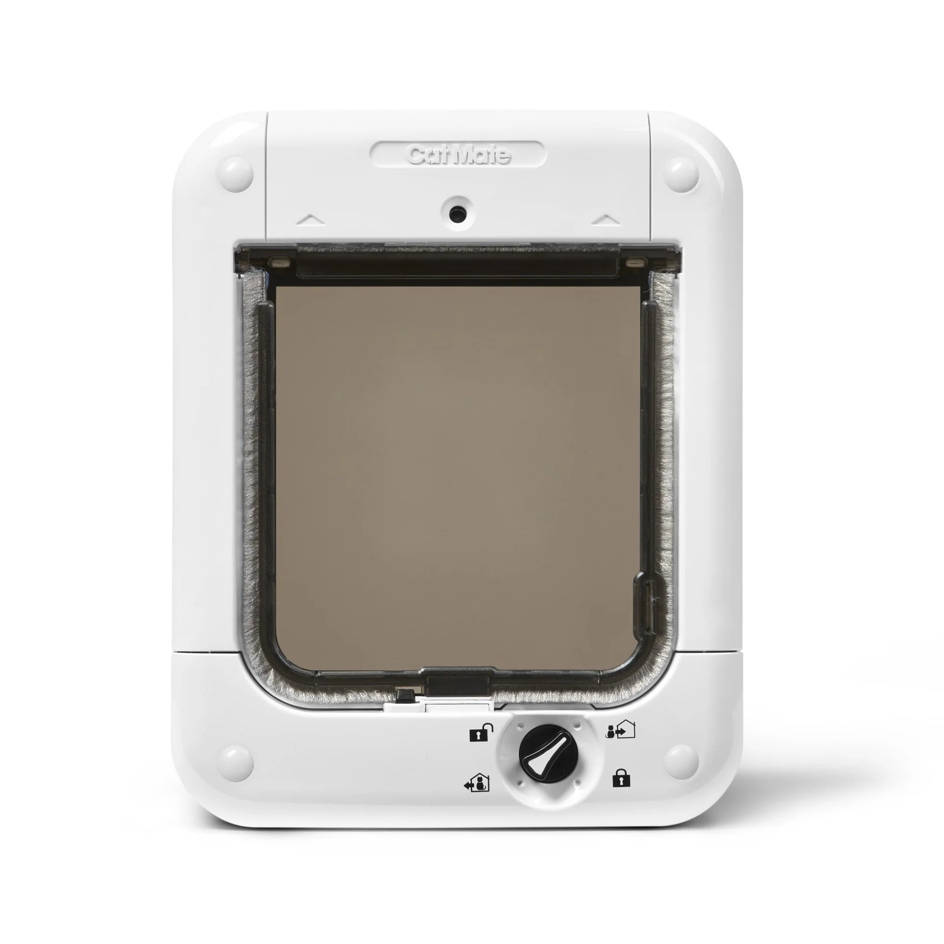 Cat Mate Microchip-Activated Cat Flap with Manual Lock, White