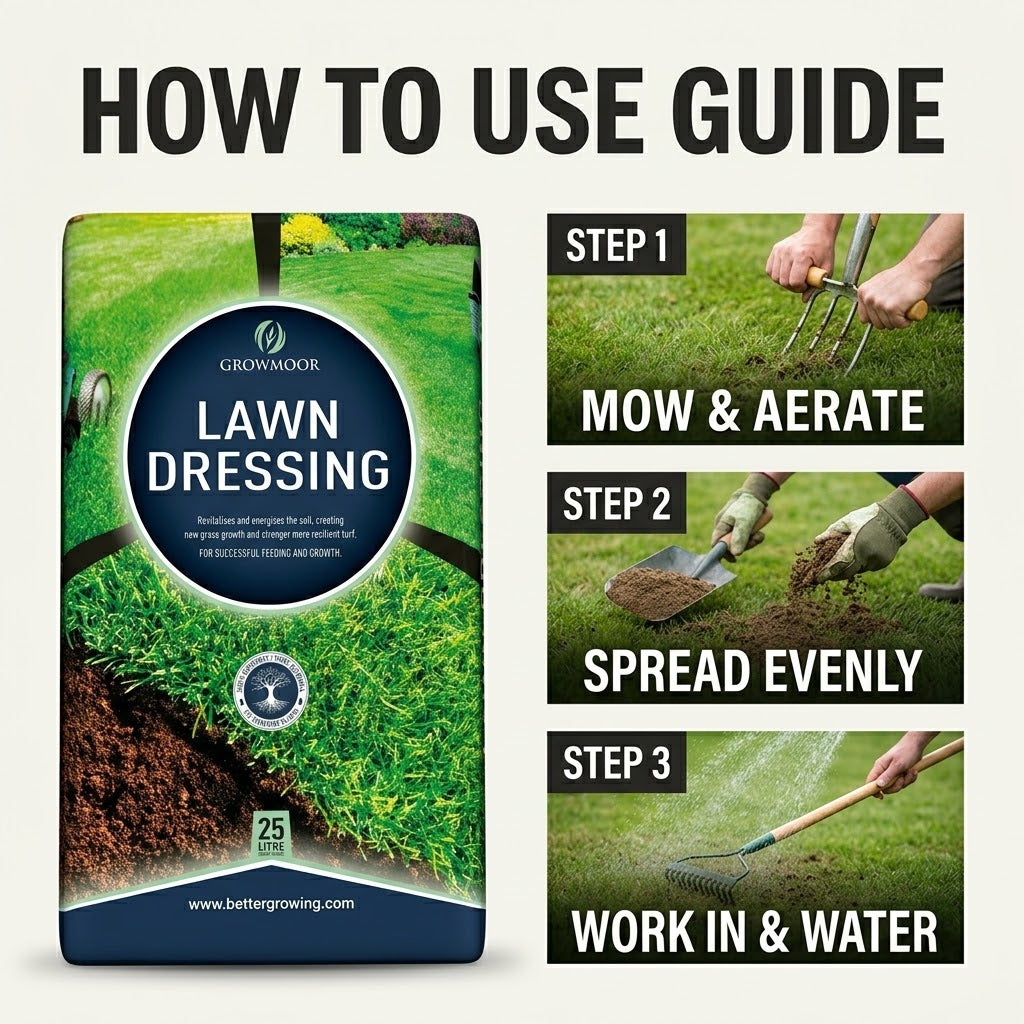Growmoor Lawn Dressing, 25L