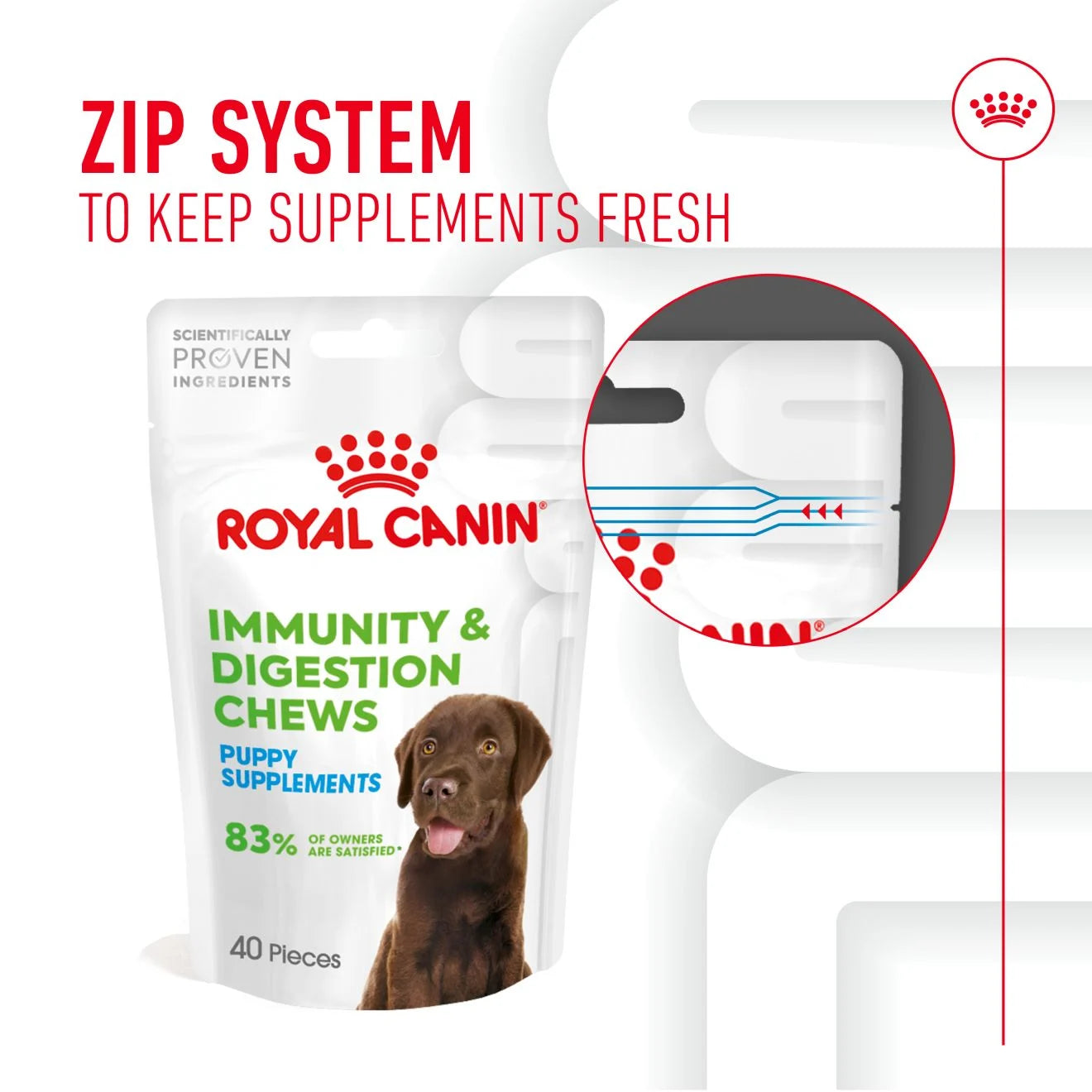 Royal Canin Puppy Supplement for Immunity & Digestion Soft Chews, 100g