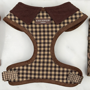 Cocopup Cotswolds Check Adjustable Neck Dog Harness